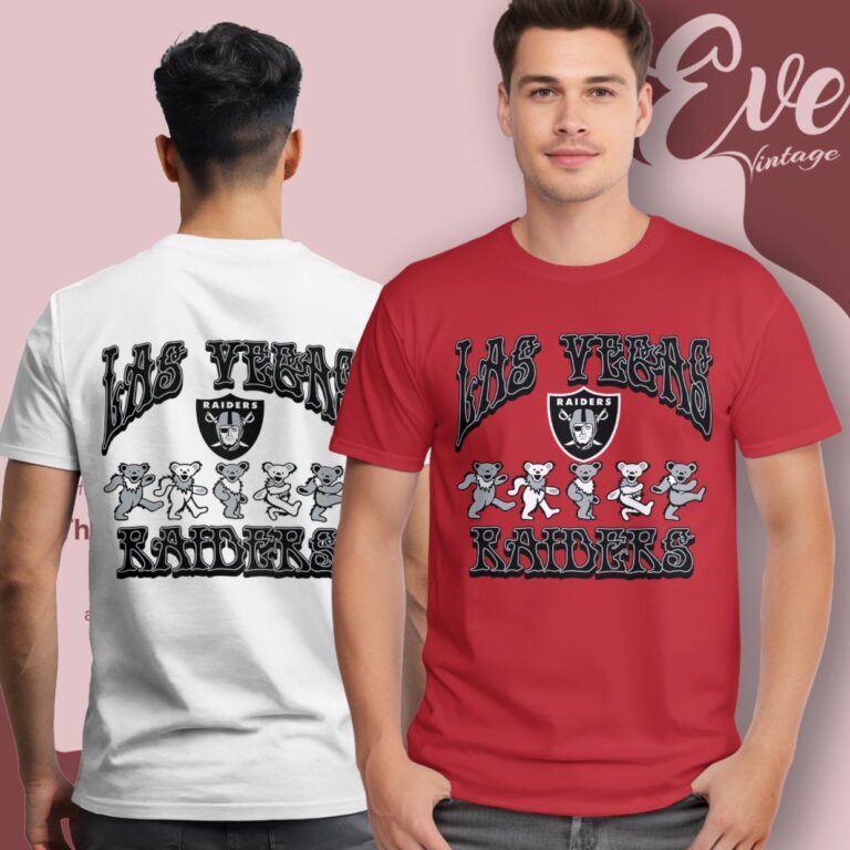 Dancing Bears Las Vegas Raiders Grateful Dead Shirt T Shirt Dancing Bears Las Vegas Raiders Grateful Dead Shirt T Shirt