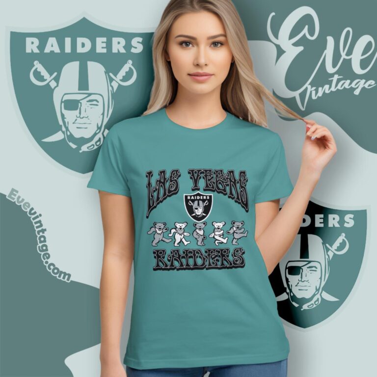 Dancing Bears Las Vegas Raiders Grateful Dead Shirt Women T Shirt Dancing Bears Las Vegas Raiders Grateful Dead Shirt Women T Shirt