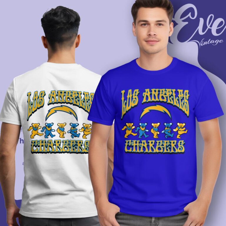 Dancing Bears Los Angeles Chargers Grateful Dead Shirt T Shirt Dancing Bears Los Angeles Chargers Grateful Dead Shirt T Shirt