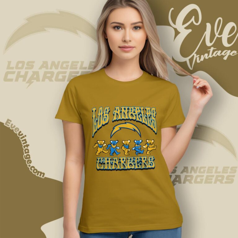 Dancing Bears Los Angeles Chargers Grateful Dead Shirt Women T Shirt Dancing Bears Los Angeles Chargers Grateful Dead Shirt Women T Shirt