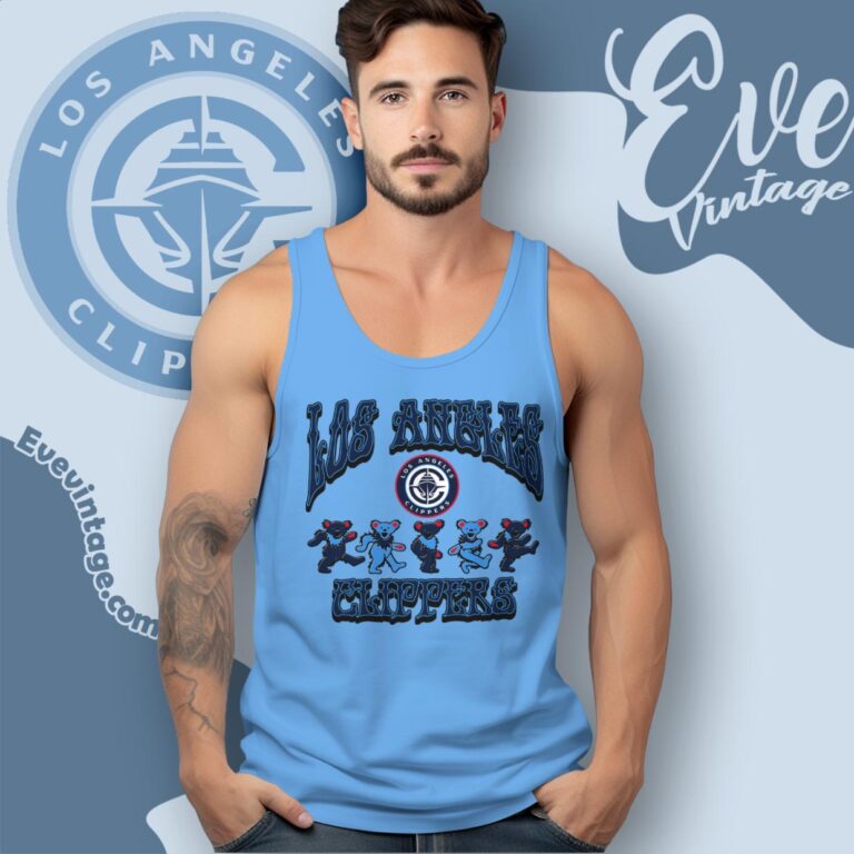 Dancing Bears Los Angeles Clippers Grateful Dead Shirt Tank Top Racerback Dancing Bears Los Angeles Clippers Grateful Dead Shirt Tank Top Racerback