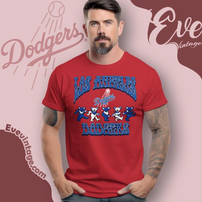 Dancing Bears Los Angeles Dodgers Grateful Dead Shirt T Shirt Dancing Bears Los Angeles Dodgers Grateful Dead Shirt T Shirt
