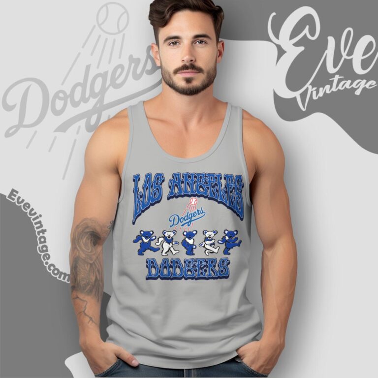 Dancing Bears Los Angeles Dodgers Grateful Dead Shirt Tank Top Racerback Dancing Bears Los Angeles Dodgers Grateful Dead Shirt Tank Top Racerback