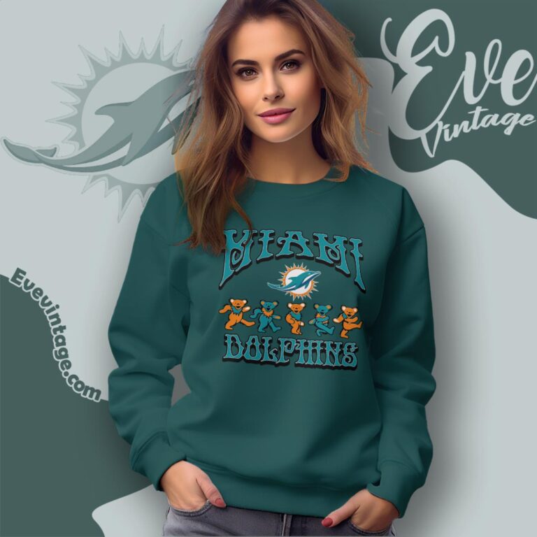 Dancing Bears Miami Dolphins Grateful Dead Shirt Sweatshirt Dancing Bears Miami Dolphins Grateful Dead Shirt Sweatshirt