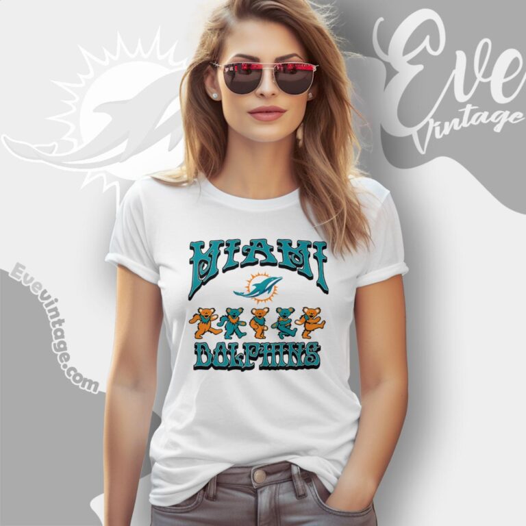 Dancing Bears Miami Dolphins Grateful Dead Shirt Women T Shirt Dancing Bears Miami Dolphins Grateful Dead Shirt Women T Shirt