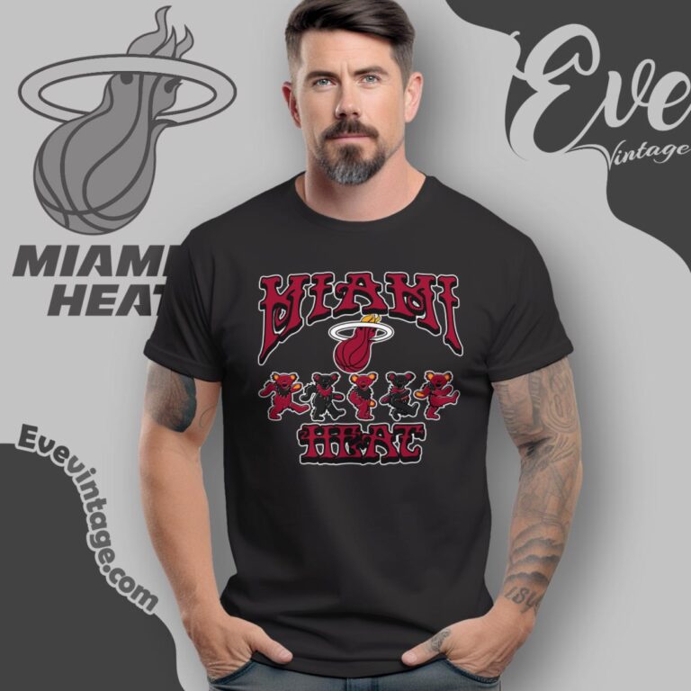 Dancing Bears Miami Heat Grateful Dead Shirt T Shirt Dancing Bears Miami Heat Grateful Dead Shirt T Shirt