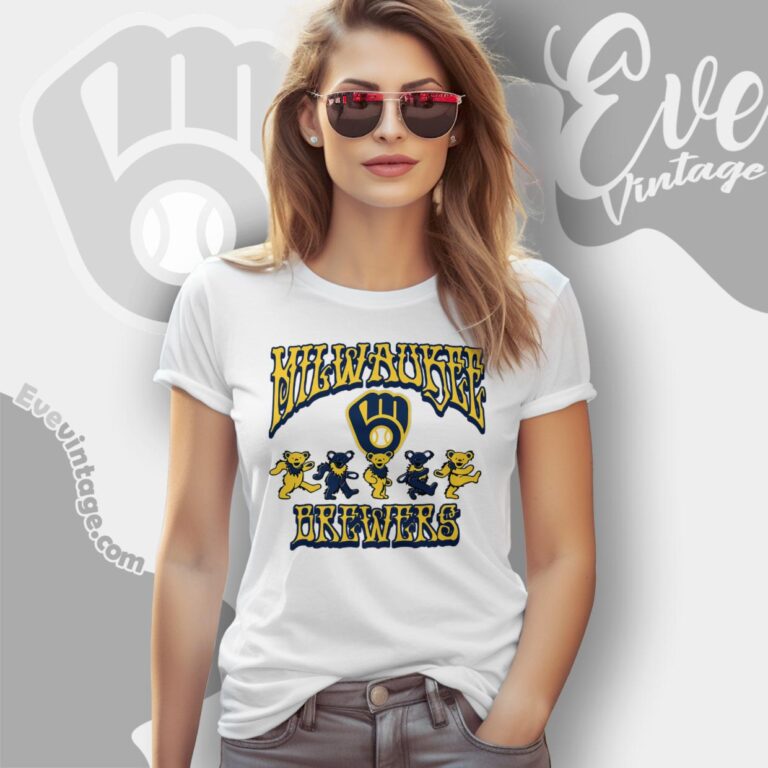 Dancing Bears Milwaukee Brewers Grateful Dead Shirt Women T Shirt Dancing Bears Milwaukee Brewers Grateful Dead Shirt Women T Shirt