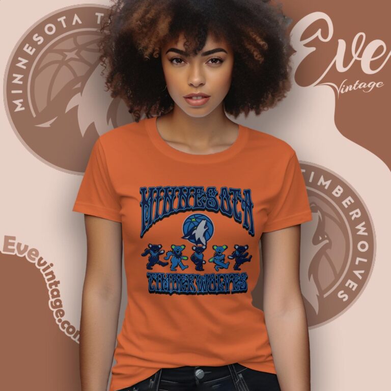 Dancing Bears Minnesota Timberwolves Grateful Dead Shirt Women T Shirt Dancing Bears Minnesota Timberwolves Grateful Dead Shirt Women T Shirt