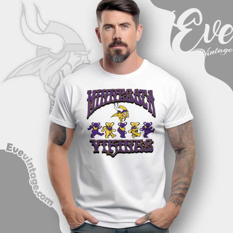 Dancing Bears Minnesota Vikings Grateful Dead Shirt T Shirt Dancing Bears Minnesota Vikings Grateful Dead Shirt T Shirt
