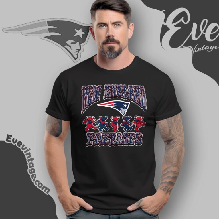 Dancing Bears New England Patriots Grateful Dead Shirt T Shirt Dancing Bears New England Patriots Grateful Dead Shirt T Shirt