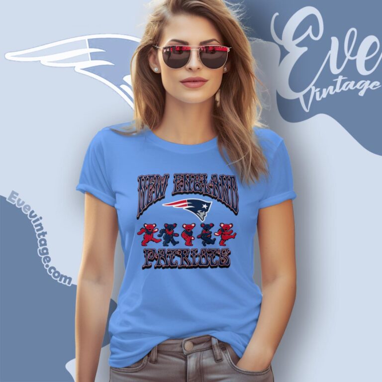 Dancing Bears New England Patriots Grateful Dead Shirt Women T Shirt Dancing Bears New England Patriots Grateful Dead Shirt Women T Shirt
