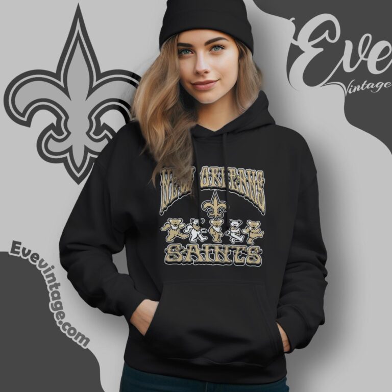 Dancing Bears New Orleans Saints Grateful Dead Shirt Hoodie Dancing Bears New Orleans Saints Grateful Dead Shirt Hoodie