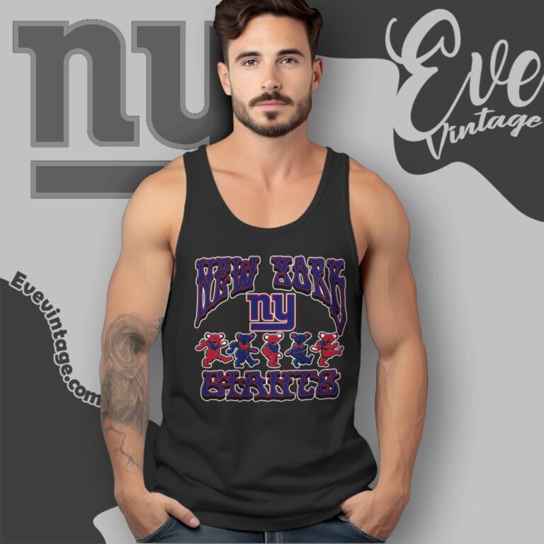 Dancing Bears New York Giants Grateful Dead Shirt Tank Top Racerback Dancing Bears New York Giants Grateful Dead Shirt Tank Top Racerback