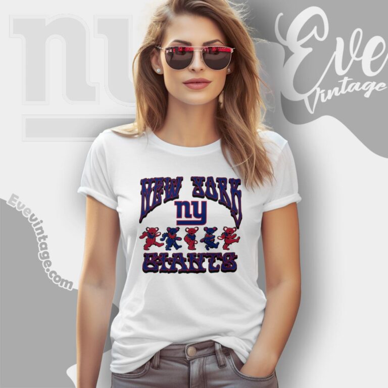Dancing Bears New York Giants Grateful Dead Shirt Women T Shirt Dancing Bears New York Giants Grateful Dead Shirt Women T Shirt