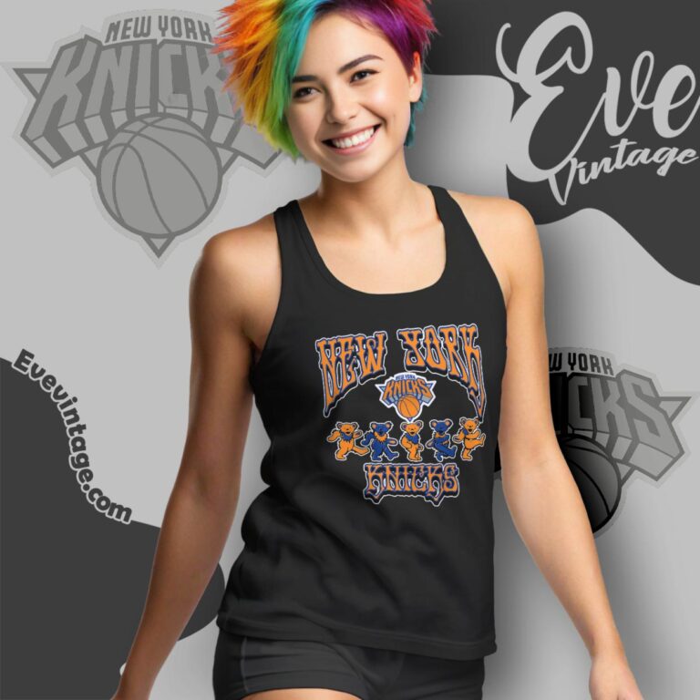 Dancing Bears New York Knicks Grateful Dead Shirt Tank Top Racerback Dancing Bears New York Knicks Grateful Dead Shirt Tank Top Racerback