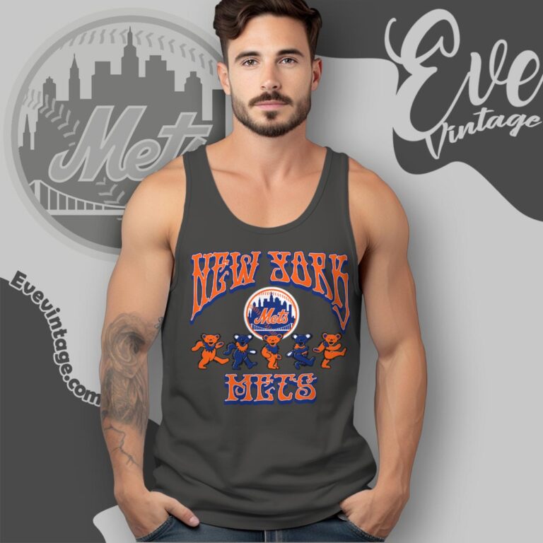 Dancing Bears New York Mets Grateful Dead Shirt Tank Top Racerback Dancing Bears New York Mets Grateful Dead Shirt Tank Top Racerback