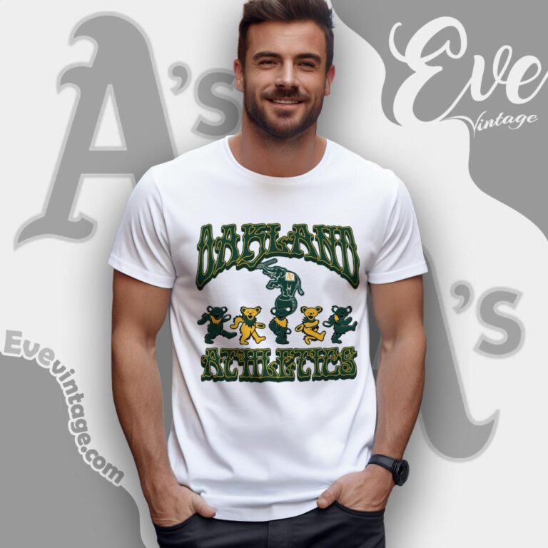 Dancing Bears Oakland Athletics Grateful Dead Shirt T Shirt Dancing Bears Oakland Athletics Grateful Dead Shirt T Shirt
