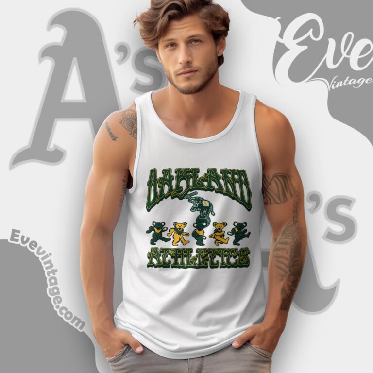Dancing Bears Oakland Athletics Grateful Dead Shirt Tank Top Racerback Dancing Bears Oakland Athletics Grateful Dead Shirt Tank Top Racerback