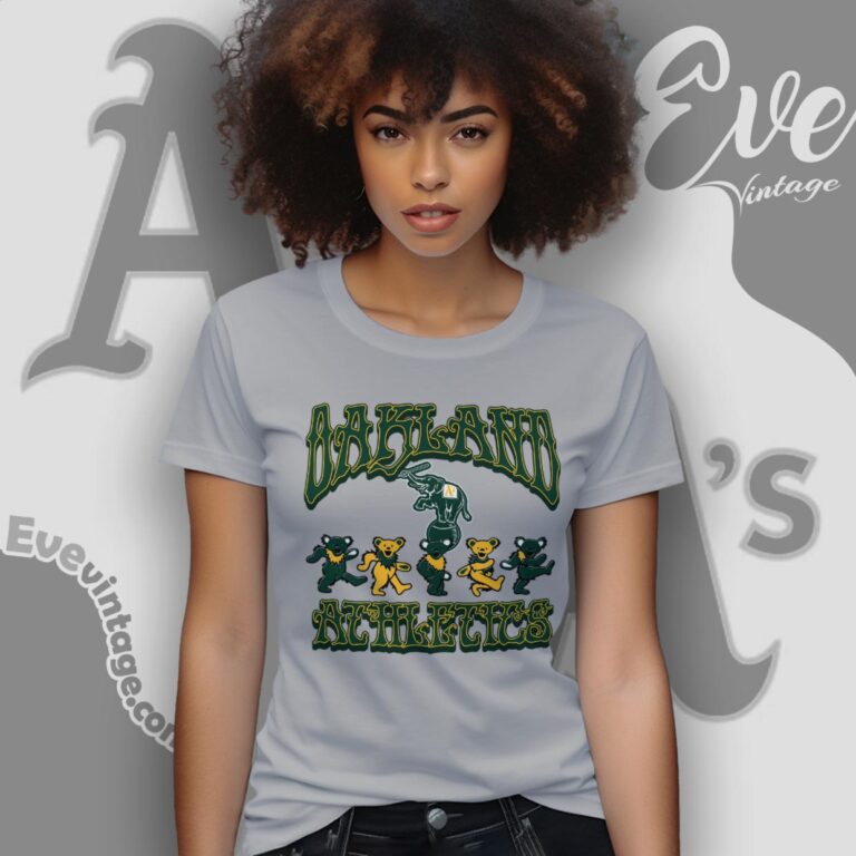 Dancing Bears Oakland Athletics Grateful Dead Shirt Women T Shirt Dancing Bears Oakland Athletics Grateful Dead Shirt Women T Shirt