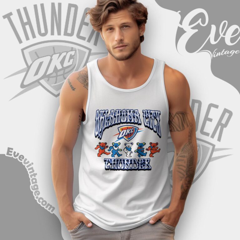 Dancing Bears Oklahoma City Thunder Grateful Dead Shirt Tank Top Racerback Dancing Bears Oklahoma City Thunder Grateful Dead Shirt Tank Top Racerback