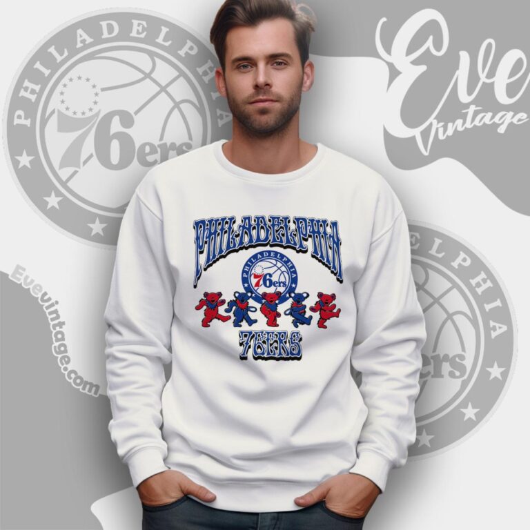 Dancing Bears Philadelphia 76ers Grateful Dead Shirt Sweatshirt Dancing Bears Philadelphia 76ers Grateful Dead Shirt Sweatshirt