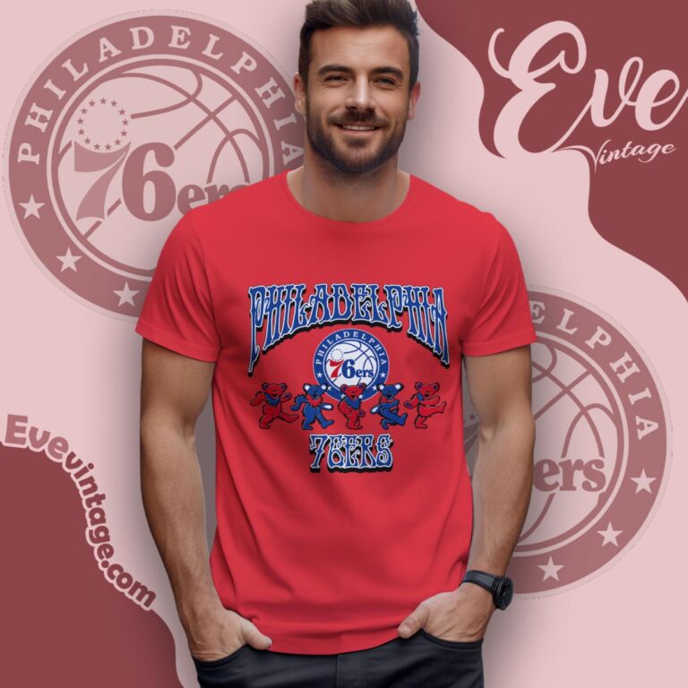 Dancing Bears Philadelphia 76ers Grateful Dead Shirt T Shirt Dancing Bears Philadelphia 76ers Grateful Dead Shirt T Shirt