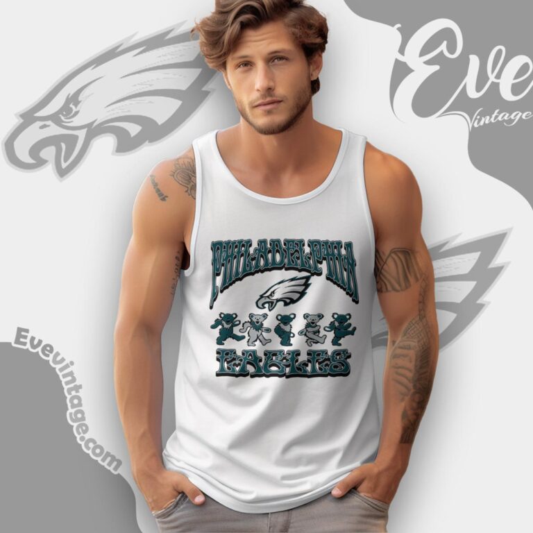 Dancing Bears Philadelphia Eagles Grateful Dead Shirt Tank Top Racerback Dancing Bears Philadelphia Eagles Grateful Dead Shirt Tank Top Racerback