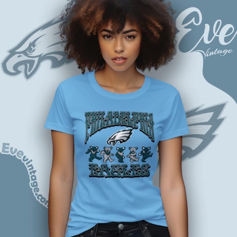 Dancing Bears Philadelphia Eagles Grateful Dead Shirt Women T Shirt Dancing Bears Philadelphia Eagles Grateful Dead Shirt Women T Shirt