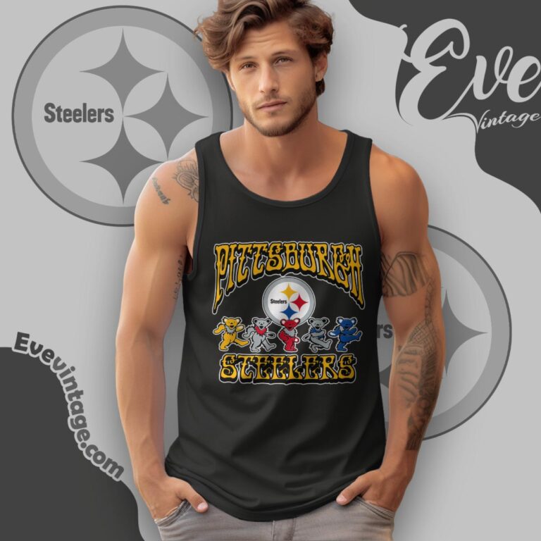 Dancing Bears Pittsburgh Steelers Grateful Dead Shirt Tank Top Racerback Dancing Bears Pittsburgh Steelers Grateful Dead Shirt Tank Top Racerback