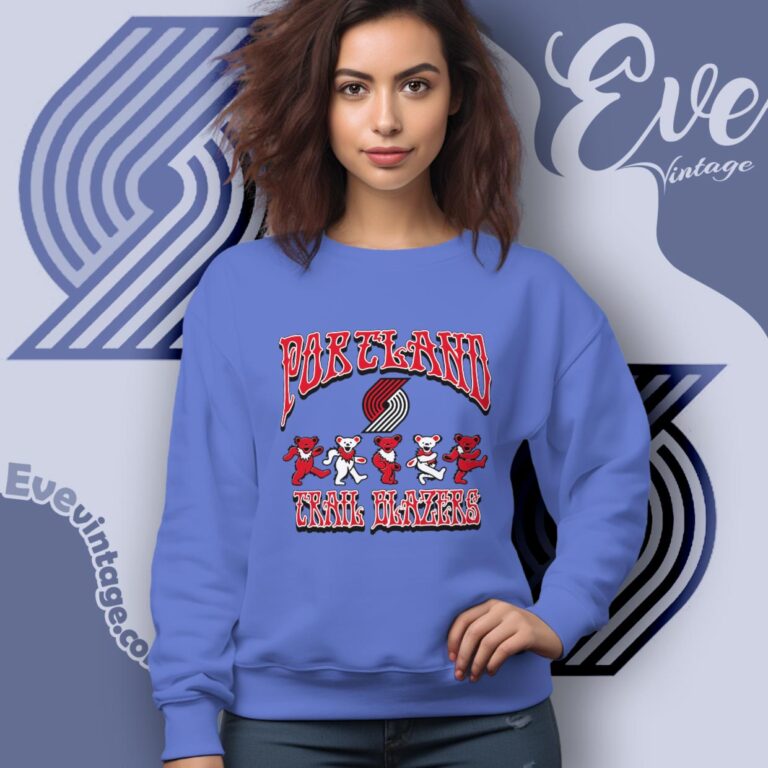 Dancing Bears Portland Trail Blazers Grateful Dead Shirt Sweatshirt Dancing Bears Portland Trail Blazers Grateful Dead Shirt Sweatshirt