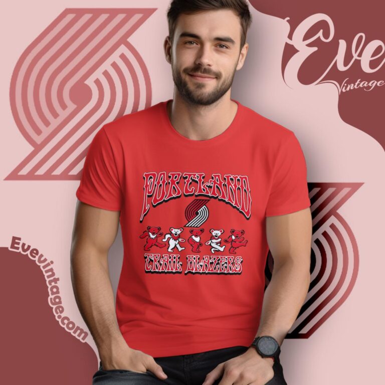 Dancing Bears Portland Trail Blazers Grateful Dead Shirt T Shirt Dancing Bears Portland Trail Blazers Grateful Dead Shirt T Shirt