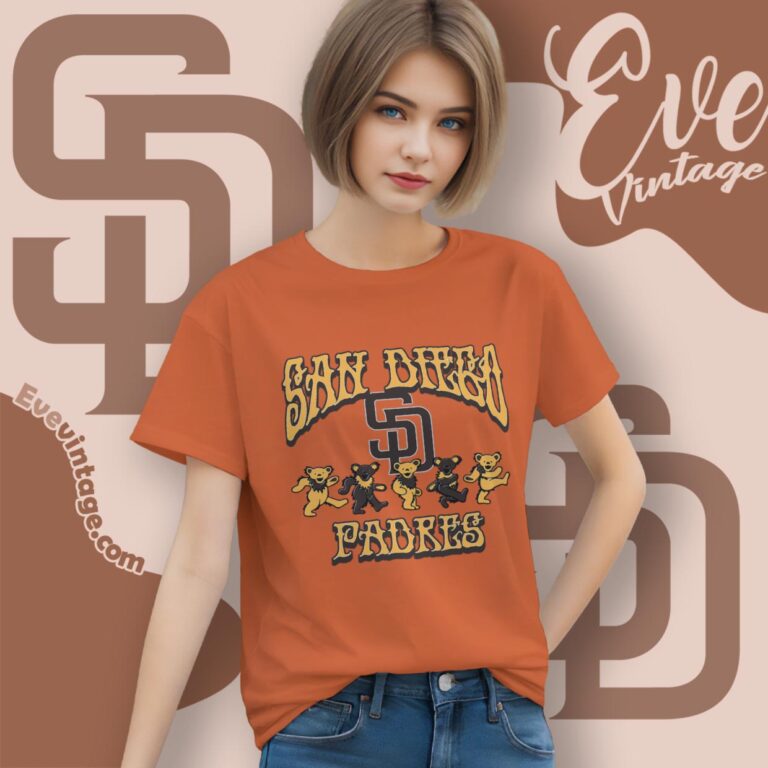 Dancing Bears San Diego Padres Grateful Dead Shirt Women T Shirt Dancing Bears San Diego Padres Grateful Dead Shirt Women T Shirt