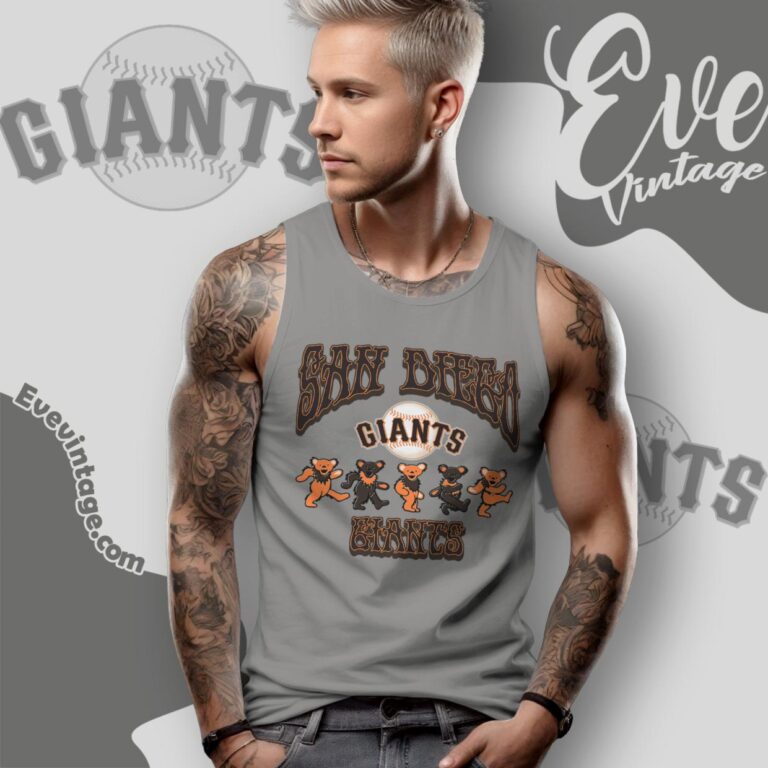 Dancing Bears San Francisco Giants Grateful Dead Shirt Tank Top Racerback Dancing Bears San Francisco Giants Grateful Dead Shirt Tank Top Racerback