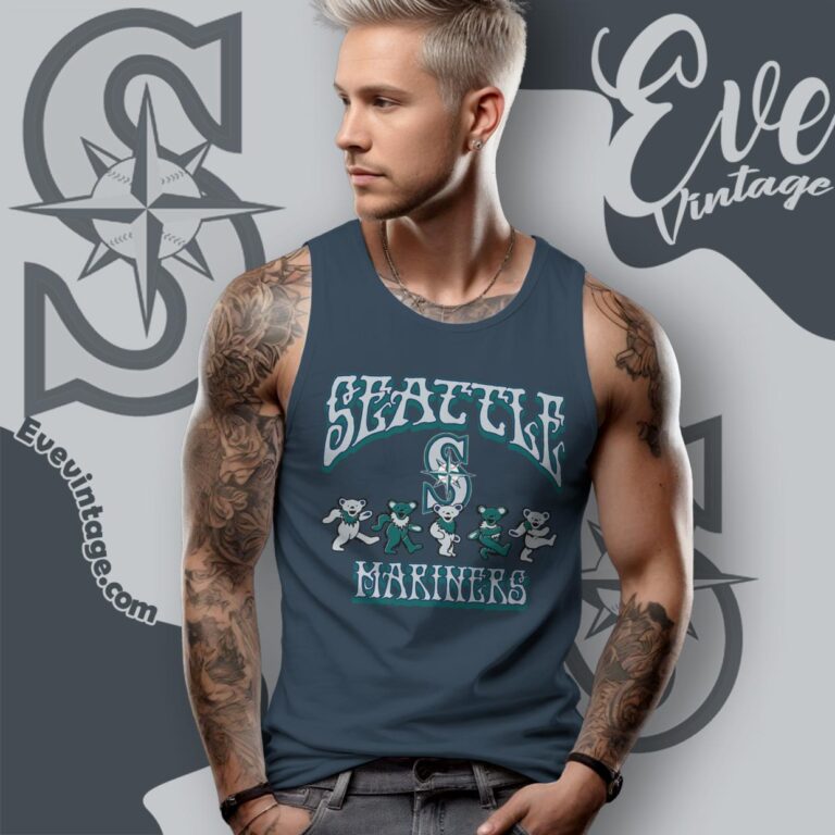 Dancing Bears Seattle Mariners Grateful Dead Shirt Tank Top Racerback Dancing Bears Seattle Mariners Grateful Dead Shirt Tank Top Racerback