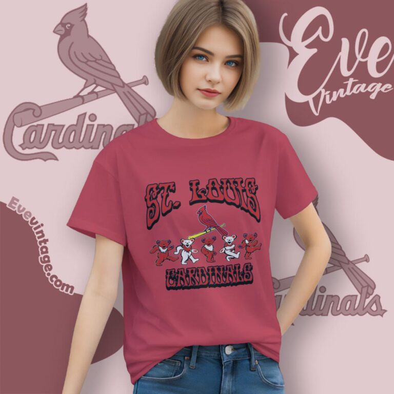 Dancing Bears St Louis Cardinals Grateful Dead Shirt Women T Shirt Dancing Bears St Louis Cardinals Grateful Dead Shirt Women T Shirt
