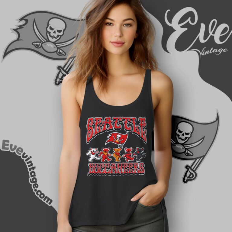 Dancing Bears Tampa Bay Buccaneers Grateful Dead Shirt Tank Top Racerback Dancing Bears Tampa Bay Buccaneers Grateful Dead Shirt Tank Top Racerback