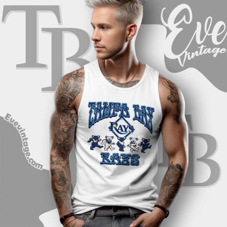 Dancing Bears Tampa Bay Rays Grateful Dead Shirt Tank Top Racerback Dancing Bears Tampa Bay Rays Grateful Dead Shirt Tank Top Racerback