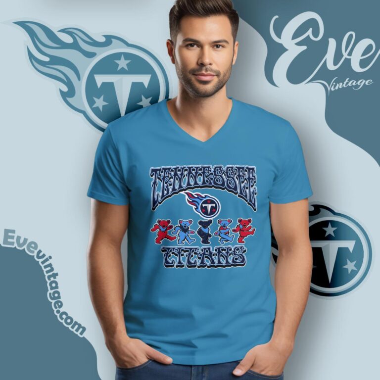 Dancing Bears Tennessee Titans Grateful Dead Shirt V Neck TShirt Dancing Bears Tennessee Titans Grateful Dead Shirt V Neck TShirt