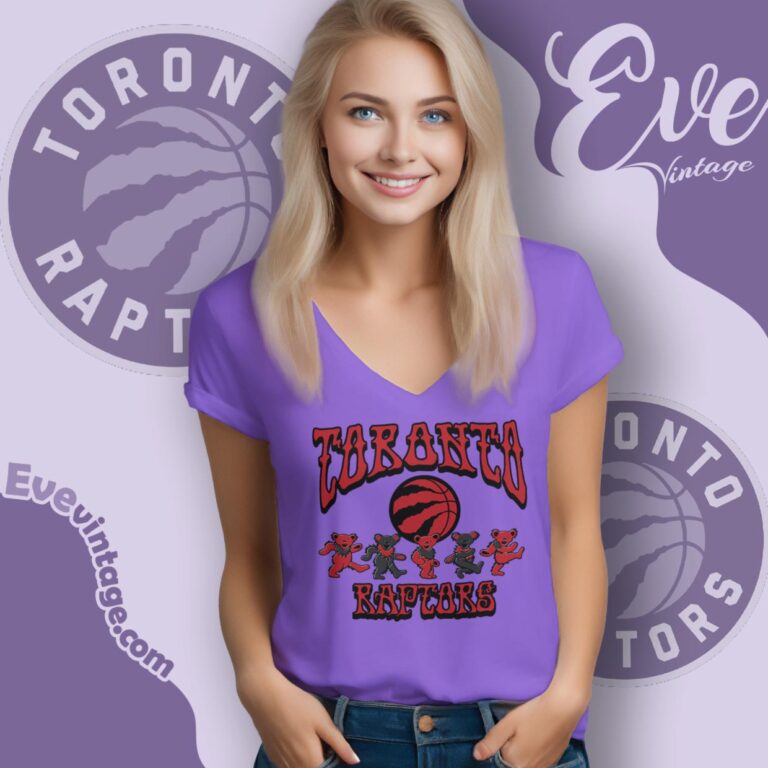 Dancing Bears Toronto Raptors Grateful Dead Shirt V Neck TShirt Dancing Bears Toronto Raptors Grateful Dead Shirt V Neck TShirt