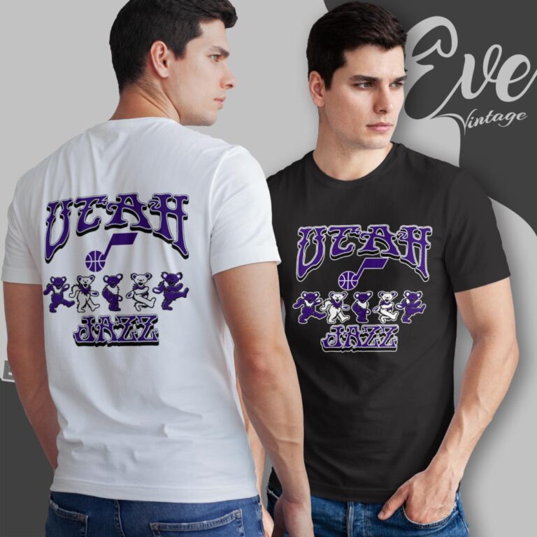Dancing Bears Utah Jazz Grateful Dead Shirt T Shirt Dancing Bears Utah Jazz Grateful Dead Shirt T Shirt