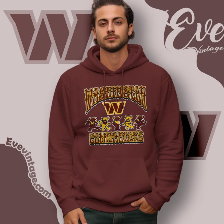 Dancing Bears Washington Commanders Grateful Dead Shirt Hoodie Dancing Bears Washington Commanders Grateful Dead Shirt Hoodie