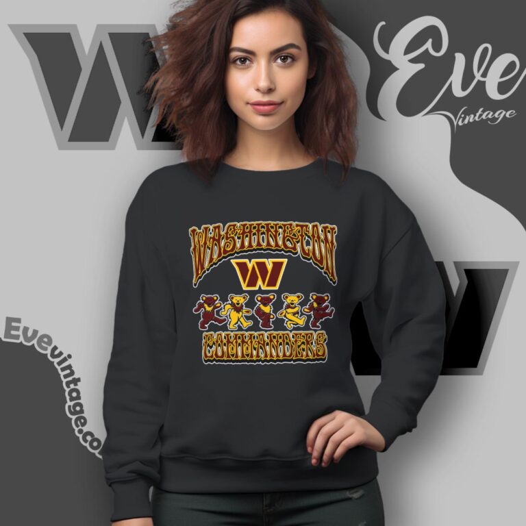 Dancing Bears Washington Commanders Grateful Dead Shirt Sweatshirt Dancing Bears Washington Commanders Grateful Dead Shirt Sweatshirt