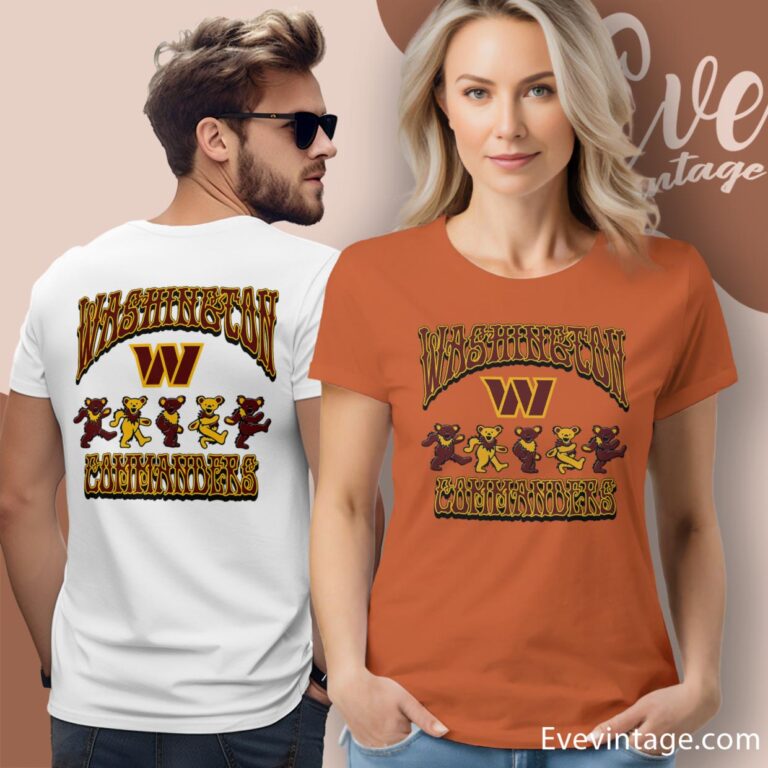 Dancing Bears Washington Commanders Grateful Dead Shirt Women T Shirt Dancing Bears Washington Commanders Grateful Dead Shirt Women T Shirt