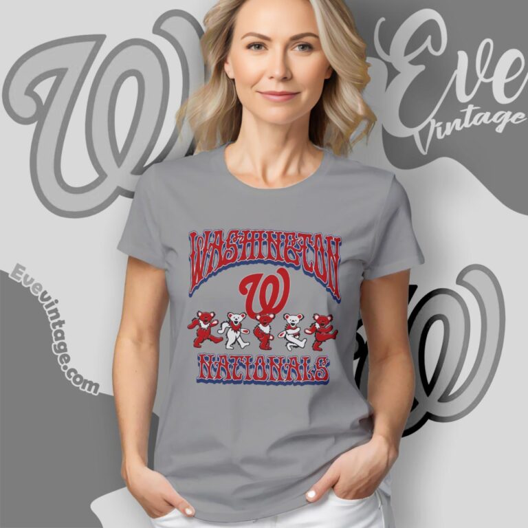 Dancing Bears Washington Nationals Grateful Dead Shirt Women T Shirt Dancing Bears Washington Nationals Grateful Dead Shirt Women T Shirt