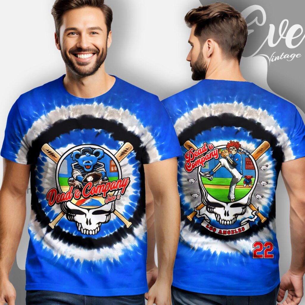 Dead And Co 2022 Summer Tour Baseball Tie-dye Shirt