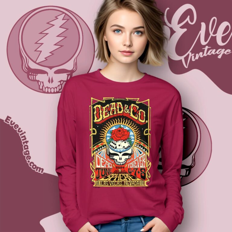 Dead And Co Live At Sphere Shirt Las Vegas June 2024 Poster Long Sleeve Tee Dead And Co Live At Sphere Shirt Las Vegas June 2024 Poster Long Sleeve Tee