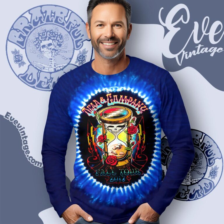 Dead And Company 2017 Fall Tour Official Tie Dye Long Sleeve Tee Dead And Company 2017 Fall Tour Official Tie Dye Long Sleeve Tee