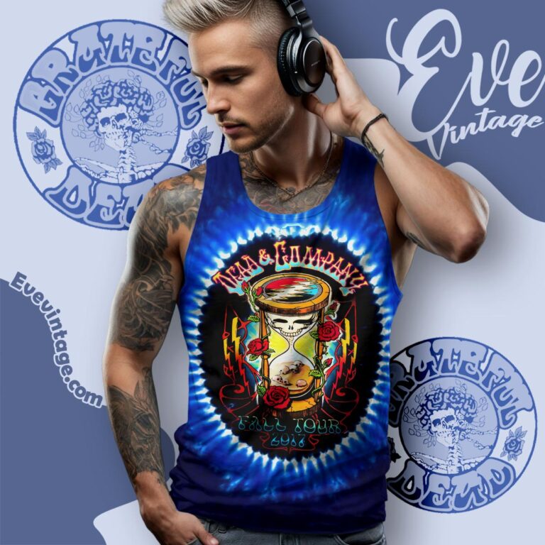 Dead And Company 2017 Fall Tour Official Tie Dye Tank Top Racerback Dead And Company 2017 Fall Tour Official Tie Dye Tank Top Racerback