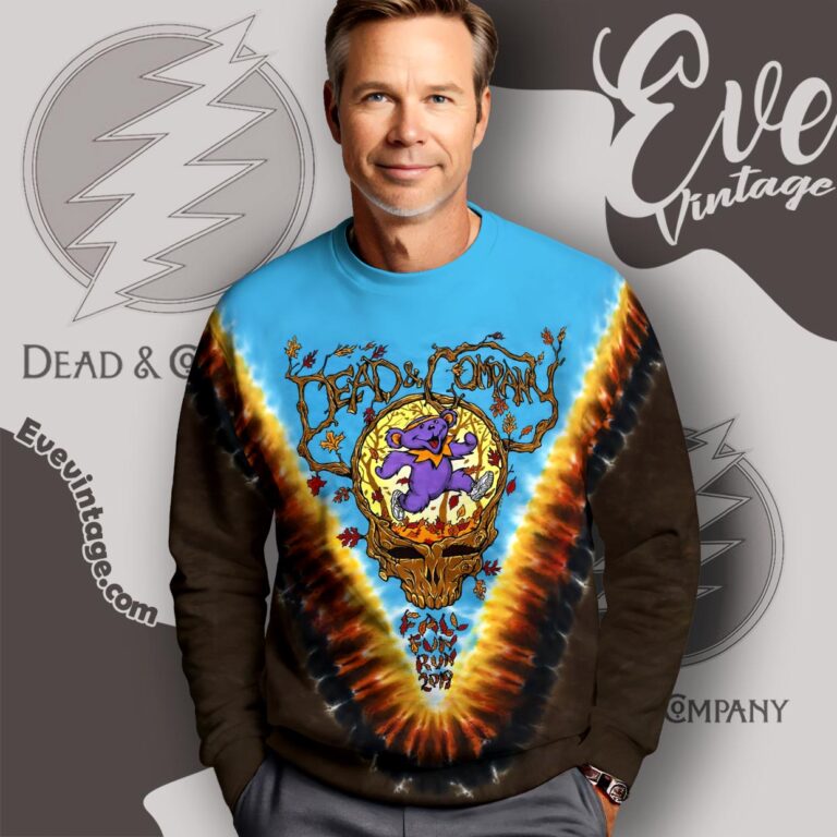 Dead And Company Fall Fun Run 2019 Tie Dye Sweatshirt Dead And Company Fall Fun Run 2019 Tie Dye Sweatshirt