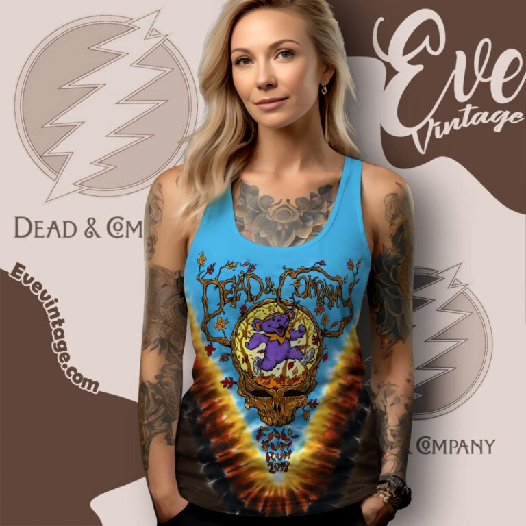 Dead And Company Fall Fun Run 2019 Tie Dye Tank Top Racerback Dead And Company Fall Fun Run 2019 Tie Dye Tank Top Racerback